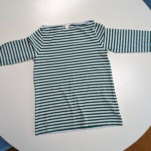 COS 3/4 green stripe t-shirt